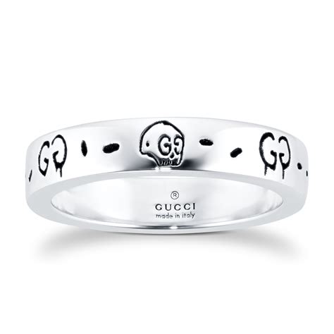 gucci ghost silver ring